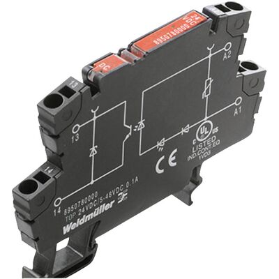 Weidmüller 8951160000-1 Solid State Relay - Control 5V DC, Load 230V AC 0.1A Weidmüller 8951160000-1 Solid State Relay - Control 5V DC, Load 230V AC 0.1A