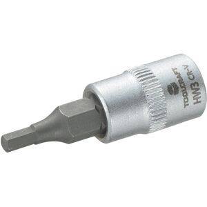 Toolcraft 1/4" Drive Socket With Inner Hex Bit 6mm Toolcraft 1/4" Drive Socket With Inner Hex Bit 6mm