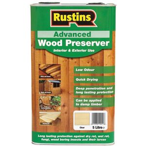 Rustins AWDB5000 Advanced Wood Preserver Dark Brown 5 Litre Rustins AWDB5000 Advanced Wood Preserver Dark Brown 5 Litre