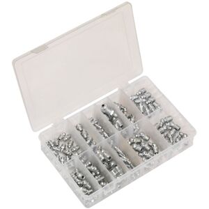 Sealey AB009GN Grease Nipple Assortment 130pc - Metric, BSP & UNF Sealey AB009GN Grease Nipple Assortment 130pc - Metric, BSP & UNF