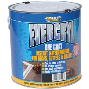 Everbuild EVCBK5 EVERCRYL® One Coat Black 5kg Everbuild EVCBK5 EVERCRYL® One Coat Black 5kg