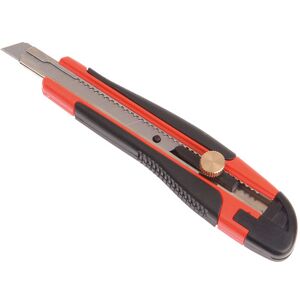 Faithfull FAITKRS18 Retractable Snap-Off Trimming Knife 18mm Faithfull FAITKRS18 Retractable Snap-Off Trimming Knife 18mm