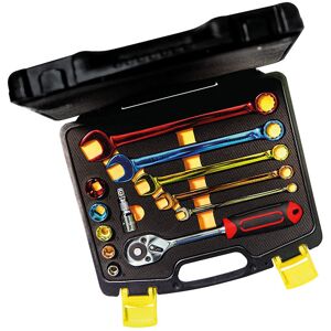 CK Tools T4659 Socket & Spanner Set, 3/8", colour coded, 12-pcs CK Tools T4659 Socket & Spanner Set, 3/8", colour coded, 12-pcs