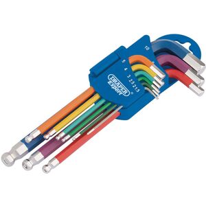 Draper Expert 66132 Metric Coloured Hexagon and Ball End Key Set (... Draper Expert 66132 Metric Coloured Hexagon and Ball End Key Set (...