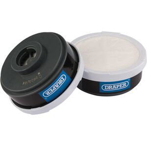 Draper 03030 Spare A1P2 Filters(2) for Combined Vapour and Dust Re... Draper 03030 Spare A1P2 Filters(2) for Combined Vapour and Dust Re...