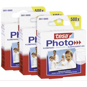 tesa 56611-00500-00 photo Adhesive pads double-sided white 1500pcs tesa 56611-00500-00 photo Adhesive pads double-sided white 1500pcs