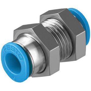 FESTO 193951 Connector piece 6mm Pipe push-pull bulkhead standard FESTO 193951 Connector piece 6mm Pipe push-pull bulkhead standard