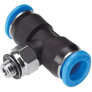 FESTO 186159 T-piece QST-G1/4-6 6 mm Pipe 360° align hex thread FESTO 186159 T-piece QST-G1/4-6 6 mm Pipe 360° align hex thread
