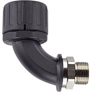 HellermannTyton 166-23600 HG16-45FL Hose Tail Black 45° solvent-re... HellermannTyton 166-23600 HG16-45FL Hose Tail Black 45° solvent-re...