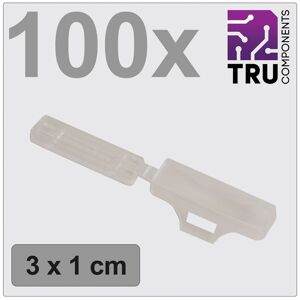 TruComponents 499491 Badge 18 x 42 mm Clear 100pcs TruComponents 499491 Badge 18 x 42 mm Clear 100pcs