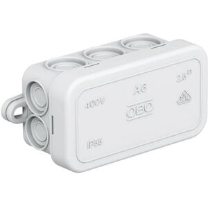 OBO Bettermann Light Gray IP66 Electrical Junction Box 240x190x95 mm OBO Bettermann Light Gray IP66 Electrical Junction Box 240x190x95 mm