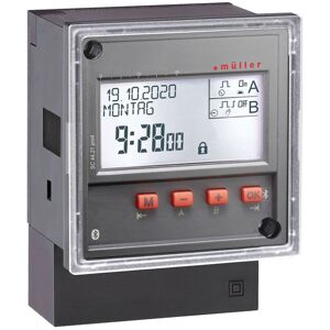 Müller 24111 SC 98.20 Timer Digital 12-24V AC/DC DIN Rail Mount 4000W Müller 24111 SC 98.20 Timer Digital 12-24V AC/DC DIN Rail Mount 4000W