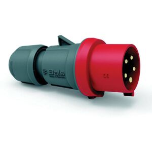 Bals Elektrotechnik 200 CEE Plug 16A 5-Pin 400V Screwless Red RAL3000 Bals Elektrotechnik 200 CEE Plug 16A 5-Pin 400V Screwless Red RAL3000