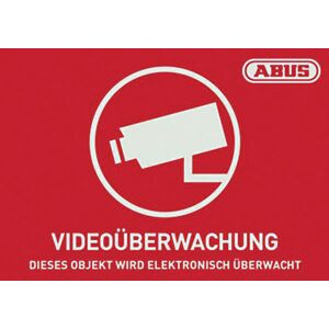 ABUS AU1423 Warning Label Alarm Secured German 74mm x 52.5mm ABUS AU1423 Warning Label Alarm Secured German 74mm x 52.5mm