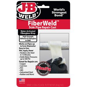 J-B Weld 38260UK FiberWeld™ Pipe Repair Cast 5 x 152cm J-B Weld 38260UK FiberWeld™ Pipe Repair Cast 5 x 152cm
