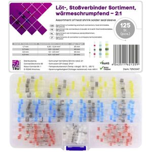 TruComponents TRU COMPONENTS T25C047 Butt joint heatshrink Insulated 125 pcs Whi... TruComponents TRU COMPONENTS T25C047 Butt joint heatshrink Insulated 125 pcs Whi...