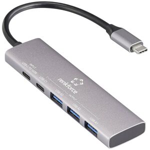Renkforce RF-6700798 RF-USBCH-200 hub aluminium spaceship grey USB... Renkforce RF-6700798 RF-USBCH-200 hub aluminium spaceship grey USB...