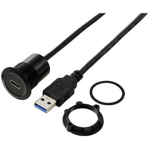 TruComponents TRU COMPONENTS TC-13376312 USB-C 3.1 socket USB-A 3.0 plug black 1... TruComponents TRU COMPONENTS TC-13376312 USB-C 3.1 socket USB-A 3.0 plug black 1...