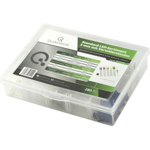 Quadrios 1802O026 LED set Green 5 mm 20 mA 3.0 V Wired 5mm LEDs Quadrios 1802O026 LED set Green 5 mm 20 mA 3.0 V Wired 5mm LEDs