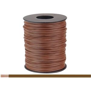 Donau 114-88-100 Elektronik Twin Copper Wire 2x0.08mm² 100m Brown Donau 114-88-100 Elektronik Twin Copper Wire 2x0.08mm² 100m Brown