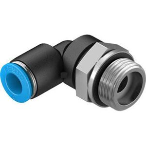FESTO 186121 L-piece 8mm Pipe dia G3/8" thread size 1pc FESTO 186121 L-piece 8mm Pipe dia G3/8" thread size 1pc