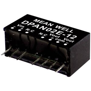 Mean Well DPAN02E-12 DC/DC converter 2W 2-output 83mA -40 to 90°C ... Mean Well DPAN02E-12 DC/DC converter 2W 2-output 83mA -40 to 90°C ...