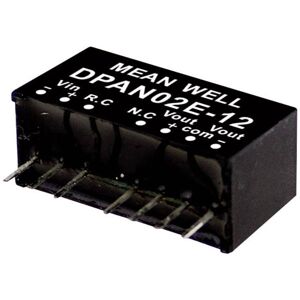 Mean Well DPAN02E-15 DC/DC converter 2W 2 outputs 67mA -40 to +90°... Mean Well DPAN02E-15 DC/DC converter 2W 2 outputs 67mA -40 to +90°...