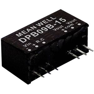 Mean Well DPB09C-15 DC/DC converter 300mA 9W dual output module Mean Well DPB09C-15 DC/DC converter 300mA 9W dual output module