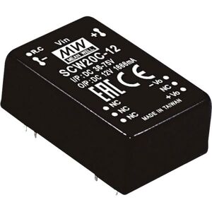 Mean Well SCW20A-15 SCW20 DC/DC converter 1.333A 20W 1 output 1pc Mean Well SCW20A-15 SCW20 DC/DC converter 1.333A 20W 1 output 1pc