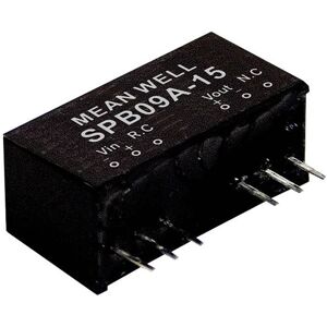Mean Well SPB09A-24 DC/DC converter 375mA 9W 1 output 1pc Mean Well SPB09A-24 DC/DC converter 375mA 9W 1 output 1pc