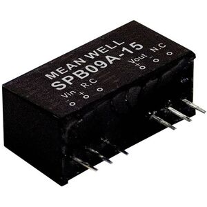 Mean Well SPB09C-12 DC/DC converter 750 mA 9 W 1 output module Mean Well SPB09C-12 DC/DC converter 750 mA 9 W 1 output module