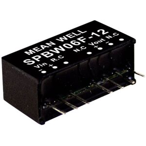Mean Well SPBW06F-05 DC/DC converter 6W 1.2A 1 output -40 to +90°C Mean Well SPBW06F-05 DC/DC converter 6W 1.2A 1 output -40 to +90°C