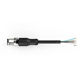 Bernstein SFW-M12B5/AW-2PU Connector Cable - 5 Poles, 2m, Black Bernstein SFW-M12B5/AW-2PU Connector Cable - 5 Poles, 2m, Black