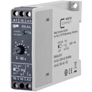 Metz Connect RKAk-E10 Timer Relay - Delay Function - 230V/AC Metz Connect RKAk-E10 Timer Relay - Delay Function - 230V/AC
