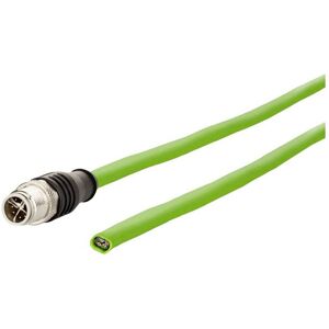Metz Connect 142M2x10050 M12 Network Cable - Shielded CAT 6A, 5m, Green Metz Connect 142M2x10050 M12 Network Cable - Shielded CAT 6A, 5m, Green