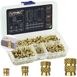 ruthex GE-KASTEN-U-001 Threaded insert #2-56 to #10-24 Tin plated ... ruthex GE-KASTEN-U-001 Threaded insert #2-56 to #10-24 Tin plated ...