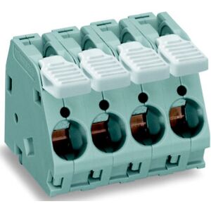 WAGO 2716-104 Terminal Block - 4 Poles, 10mm, Grey WAGO 2716-104 Terminal Block - 4 Poles, 10mm, Grey