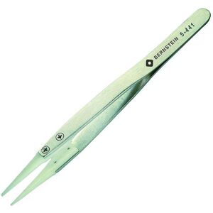 Bernstein 5-441 "Delrin" Tips Tweezers 125mm Rounded Tips 1.5mm Width Bernstein 5-441 "Delrin" Tips Tweezers 125mm Rounded Tips 1.5mm Width