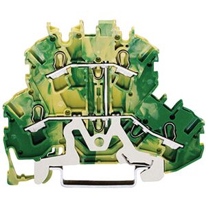 WAGO 2002-2207 PE Double Deck 4 Conductor Ground Terminal Block Gr... WAGO 2002-2207 PE Double Deck 4 Conductor Ground Terminal Block Gr...