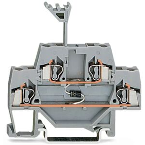 WAGO 280-940/281-411 Double Deck Diode Terminal Block - 250V Grey - 50 pcs WAGO 280-940/281-411 Double Deck Diode Terminal Block - 250V Grey - 50 pcs