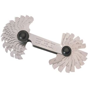 Draper 51071 30 Blade 4 - 42 Tpi Unf and Unc Screwpitch Gauge Set Draper 51071 30 Blade 4 - 42 Tpi Unf and Unc Screwpitch Gauge Set