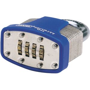 Draper 64158 48mm Resetable 4 Number Combination Laminated Steel P... Draper 64158 48mm Resetable 4 Number Combination Laminated Steel P...