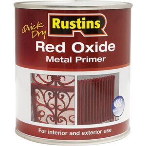 Rustins REDOW500 Quick Dry Red Oxide Metal Primer 500ml Rustins REDOW500 Quick Dry Red Oxide Metal Primer 500ml