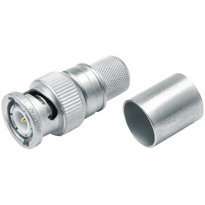Telegärtner 100023476 Male BNC Connector - Straight - 75 Ohm - For 4 GHz Telegärtner 100023476 Male BNC Connector - Straight - 75 Ohm - For 4 GHz