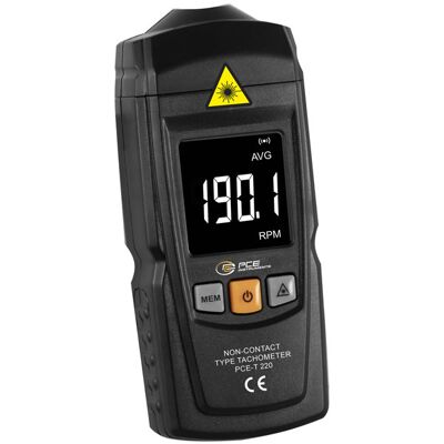 PCE Instruments PCE-T 220 Hand Tachometer - Optical Contactless RPM Meter PCE Instruments PCE-T 220 Hand Tachometer - Optical Contactless RPM Meter