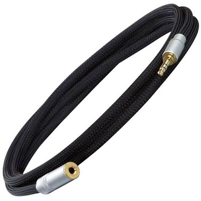 Dynavox 207379 Audio Extension Cable - 3m Black Stereo Jack Dynavox 207379 Audio Extension Cable - 3m Black Stereo Jack