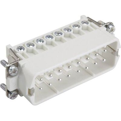 Lapp 10530000 Male Connector - IP65, 16A, 250V, 16 P, White Lapp 10530000 Male Connector - IP65, 16A, 250V, 16 P, White