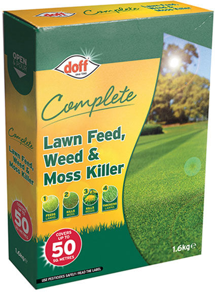 DOFF F-LM-050-DOF-03 Complete Lawn Feed, Weed & Moss Killer 1.6kg