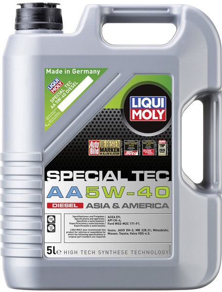 Liqui Moly 21332 Special Tec AA 5W-40 Engine Oil 5L Premium Protection