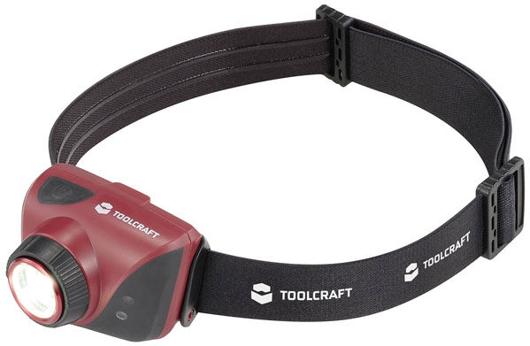 Toolcraft TO-9581292 LED Headlamp Adjustable Rechargeable 580 lm
